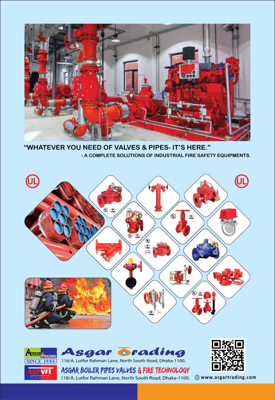 Asgar Trading catalogue page 3 — industrial valves & fittings