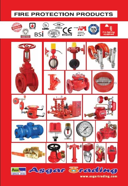 Asgar Trading catalogue page 6 — fire fighting equipment