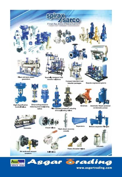 Asgar Trading catalogue page 8 — product specifications
